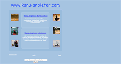 Desktop Screenshot of kanu-anbieter.com