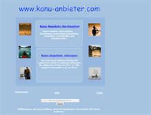 Tablet Screenshot of kanu-anbieter.com